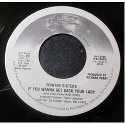 Pointer Sisters If You Wanna Get Back Your Lady Vinyl 7" USED