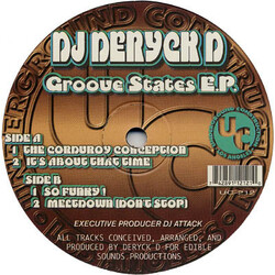 DJ Deryck 'D' Groove States E.P. Vinyl 12" USED