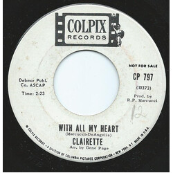 Clairette Clementino Lollipop And Roses / With All My Heart Vinyl 7" USED