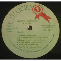John Holt A Love I Can Feel Vinyl LP USED