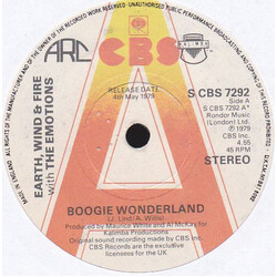 Earth, Wind & Fire / The Emotions Boogie Wonderland Vinyl 7" USED