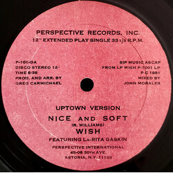 Wish (3) / La-Rita Gaskin Nice And Soft Vinyl 12" USED
