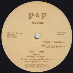 Queen Yahna Ain't It Time Vinyl 12" USED