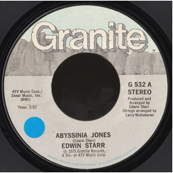 Edwin Starr Abyssinia Jones / Beginning Vinyl 7" USED