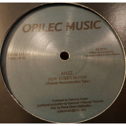 Ahzz New York Movin' Vinyl 12" USED