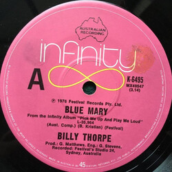 Billy Thorpe Blue Mary Vinyl 7" USED