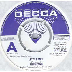 Firebrand (4) Lets Dance Vinyl 7" USED