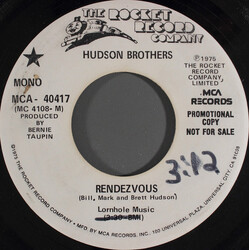 Hudson Brothers Rendezvous Vinyl 7" USED