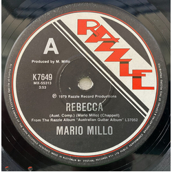 Mario Millo / Harvey James / Rockwell T. James Rebecca / Let It Go Vinyl 7" USED