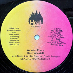 Sexual Harrassment We Want Prince Vinyl 12" USED