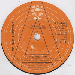 Colin Blunstone Photograph Vinyl 7" USED