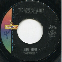 Timi Yuro The Love Of A Boy / I Aint Gonna Cry No More Vinyl 7" USED