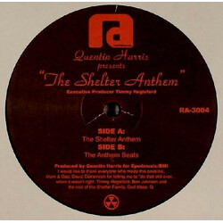 Quentin Harris The Shelter Anthem Vinyl 12" USED