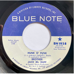 Brother Jack McDuff Hunk O' Funk / Mystic John Vinyl 7" USED