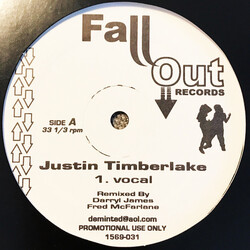 Justin Timberlake Until The End Of Time - Remix Vinyl 12" USED