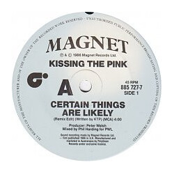 Kissing The Pink Certain Things Are Likely Vinyl 7" USED