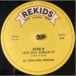 Star B (2) Love Will Remain EP Vinyl 12" USED