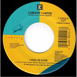 Carlene Carter I Fell In Love Vinyl 7" USED