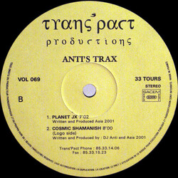 Asia 2001 Anti's Trax Vinyl 12" USED