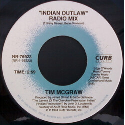 Tim McGraw Indian Outlaw / Don't Take The Girl Vinyl 7" USED