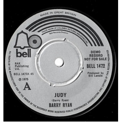 Barry Ryan Judy Vinyl 7" USED