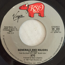 XTC Generals And Majors Vinyl 7" USED