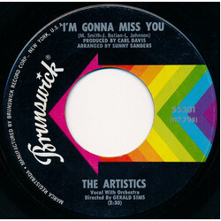 The Artistics I'm Gonna Miss You / Hope We Have Vinyl 7" USED