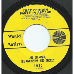 Joe Sherman, His Orchestra And Chorus That Sunday That Summer / That Certain Party In Apt. 14C Vinyl 7" USED