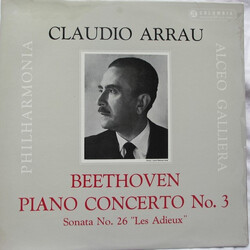 Ludwig van Beethoven / Claudio Arrau / Philharmonia Orchestra / Alceo Galliera Piano Concerto No. 3 / Sonata No. 26 "Les Adieux" Vinyl LP USED