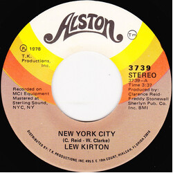 Lew Kirton New York City / Let Me Up Off My Knees Vinyl 7" USED