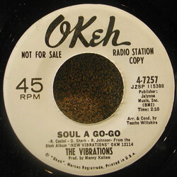 The Vibrations Soul A Go-Go Vinyl 7" USED