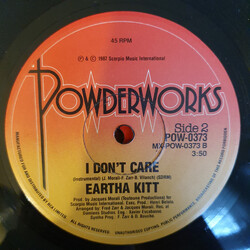Eartha Kitt I Don't Care Vinyl 7" USED