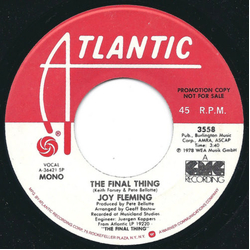Joy Fleming The Final Thing Vinyl 7" USED