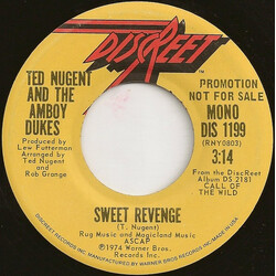 Ted Nugent / The Amboy Dukes Sweet Revenge Vinyl 7" USED