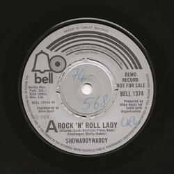 Showaddywaddy Rock 'N' Roll Lady Vinyl 7" USED