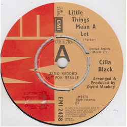 Cilla Black Little Things Mean A Lot Vinyl 7" USED