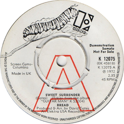 Bread Sweet Surrender Vinyl 7" USED