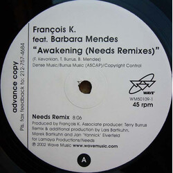 François Kevorkian / Barbara Mendes Awakening (Needs Remixes) Vinyl 12" USED