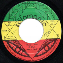 The Wailers Pass It On Vinyl 7" USED