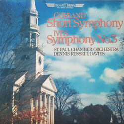Aaron Copland / Charles Ives / The Saint Paul Chamber Orchestra / Dennis Russell Davies Short Symphony / Symphony No. 3 Vinyl LP USED
