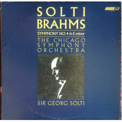 Georg Solti / Johannes Brahms / The Chicago Symphony Orchestra Symphony No. 4 In E Minor Vinyl LP USED