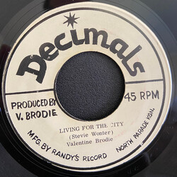 Valentine Brodie Living For The City Vinyl 7" USED