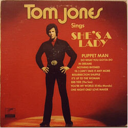 Tom Jones Tom Jones Sings She's A Lady Vinyl LP USED