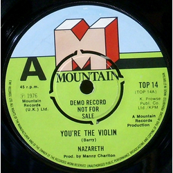Nazareth (2) You're The Violin Vinyl 7" USED