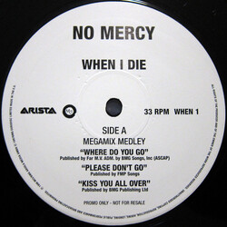 No Mercy When I Die Vinyl 12" USED