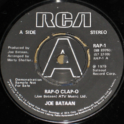 Joe Bataan Rap-O Clap-O Vinyl 7" USED