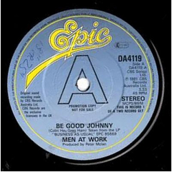 Men At Work Be Good Johnny Vinyl 7" USED