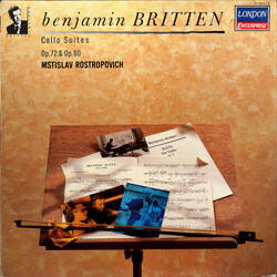 Benjamin Britten / Mstislav Rostropovich Cello Suites Op. 72 & Op. 80 Vinyl LP USED