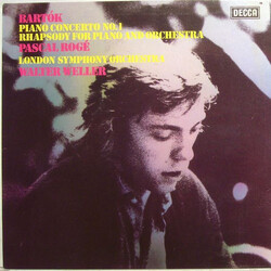 Béla Bartók / Pascal Rogé / London Symphony Orchestra / Walter Weller Piano Concerto No. 1 / Rhapsody For Piano And Orchestra Vinyl LP USED