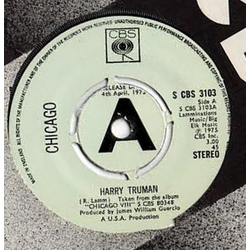 Chicago (2) Harry Truman Vinyl 7" USED